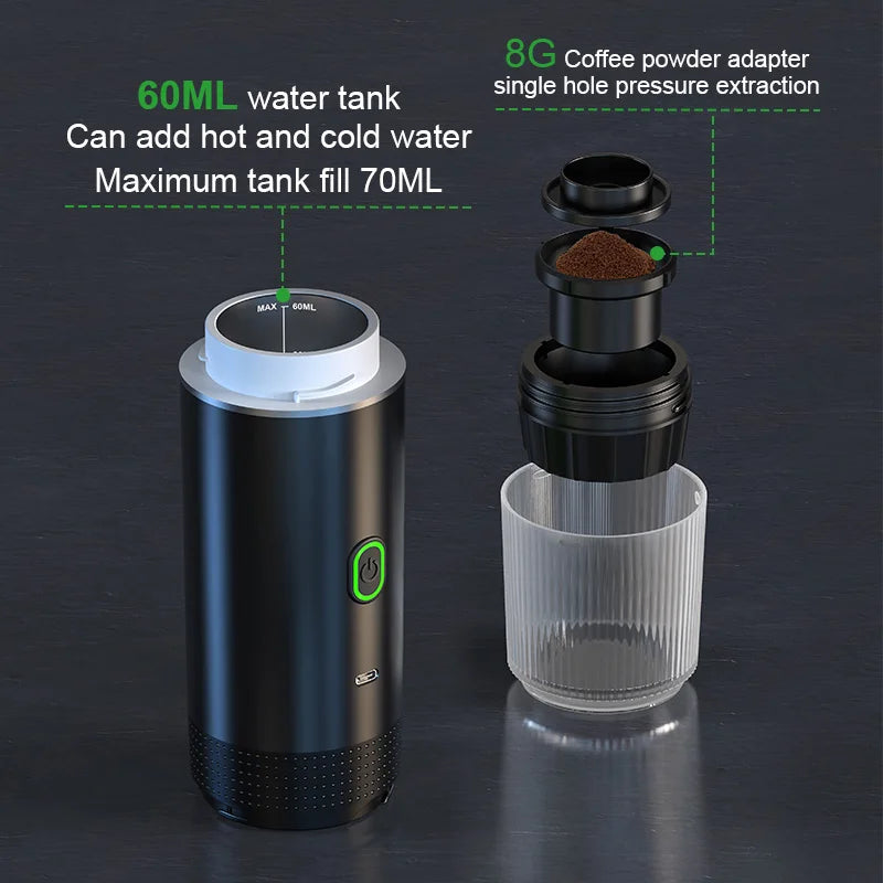 3-in-1 Portable Espresso Coffee Machine