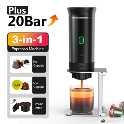 3-in-1 Portable Espresso Coffee Machine