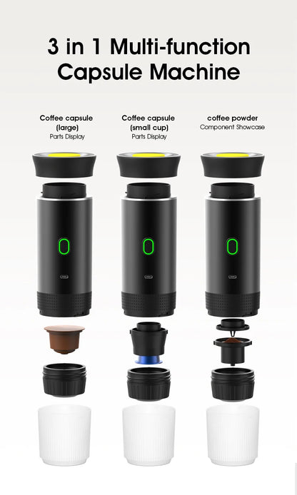 3-in-1 Portable Espresso Coffee Machine