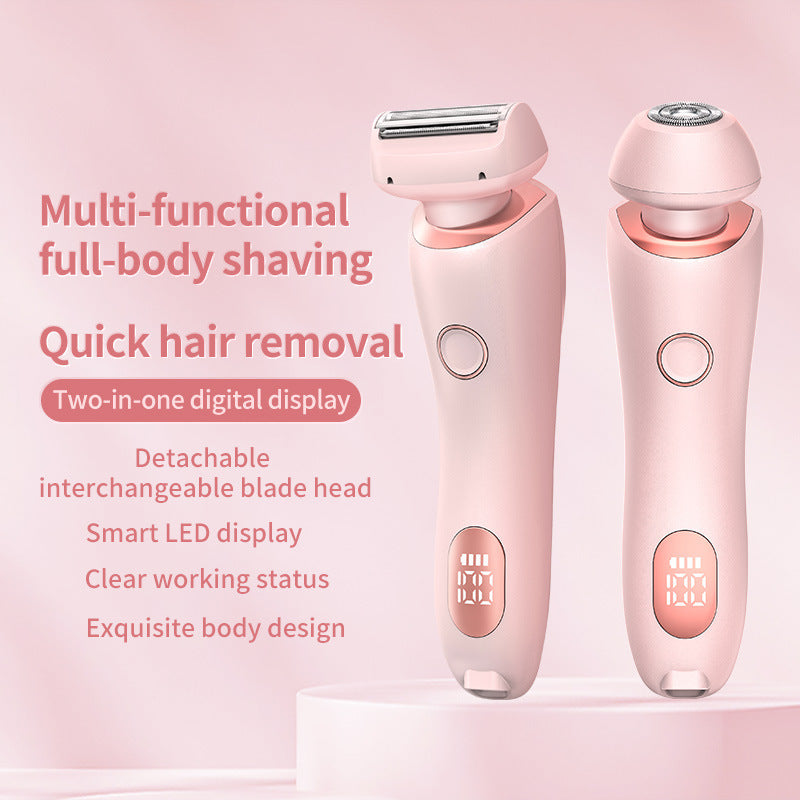 2-in-1 Rechargeable Women’s Electric Razor & Bikini Trimmer